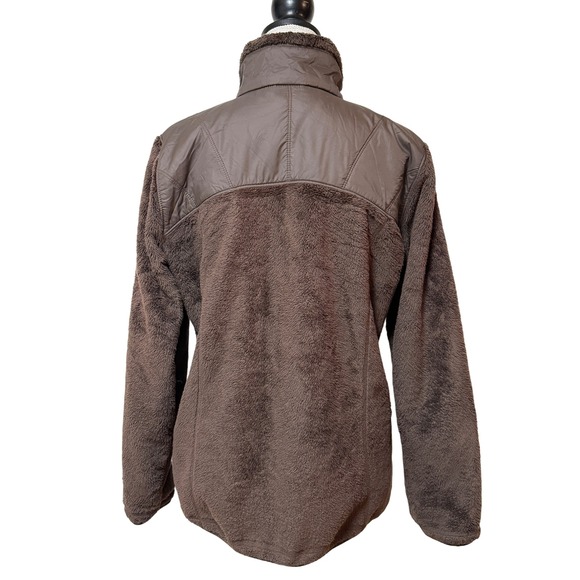 Nike ACG Fleece Jacket Brown Full Zip Puffer‎ Accent Women's Size M - Picture 2 of 8